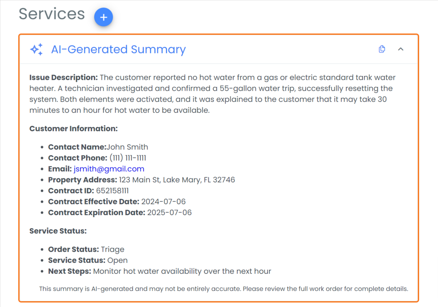 Introducing AI Generated Order Summaries